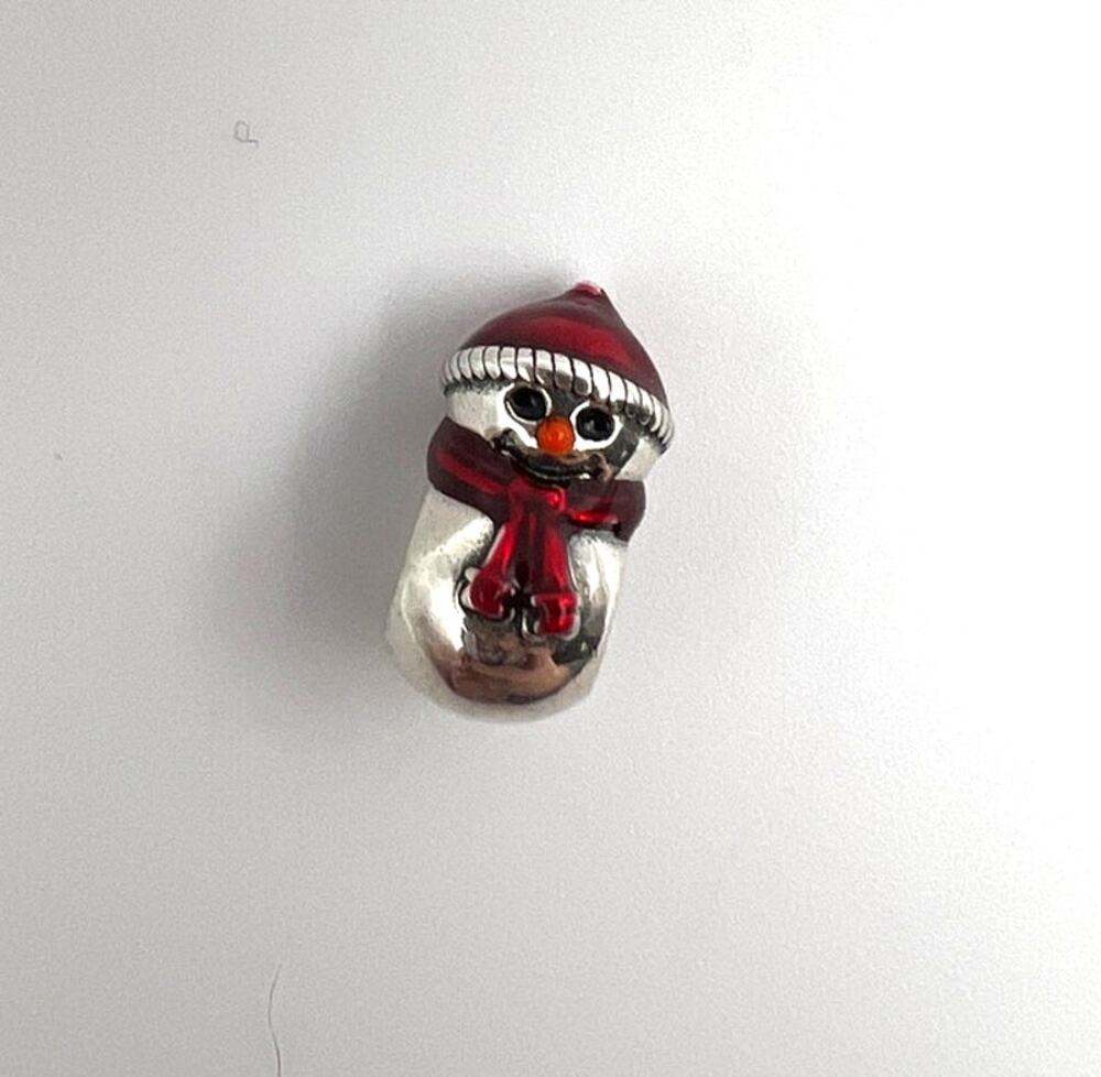 New Winter Holiday Snowman Charm for European Bracelet
